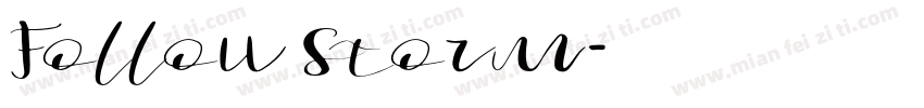 Follow Storm字体转换
